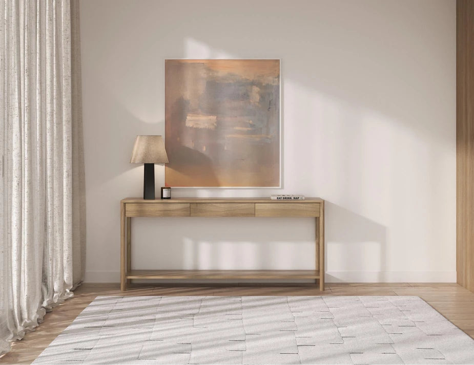 Nordica Console Table - Solid Oak - 172cm
