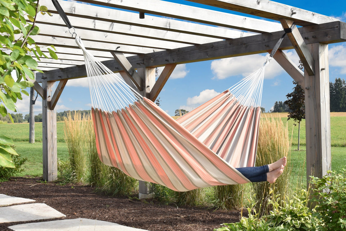 Vivere Brazilian Style Sunbrella Hammock - Cameo
