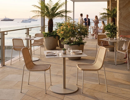 Roku Cafe Table - Outdoor - Latte