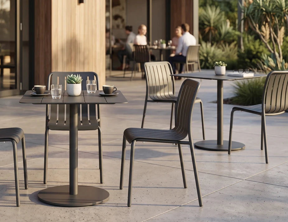 Roku Dining Chair - Outdoor - Charcoal