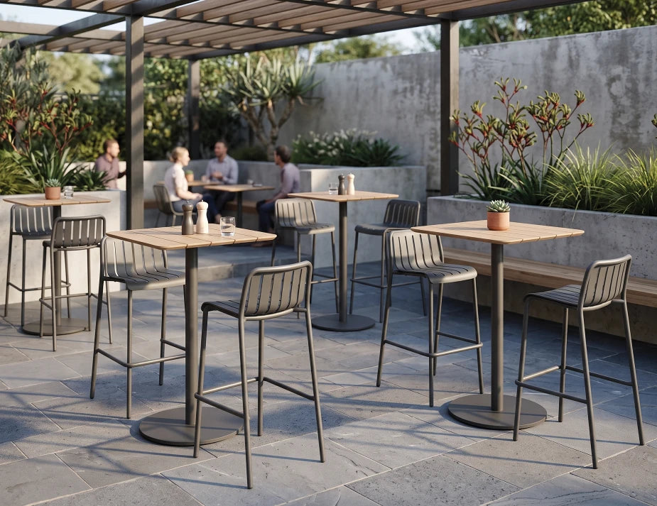 Roku Bar Stool - Outdoor - Charcoal