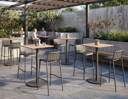 Roku Bar Stool - Outdoor - Charcoal