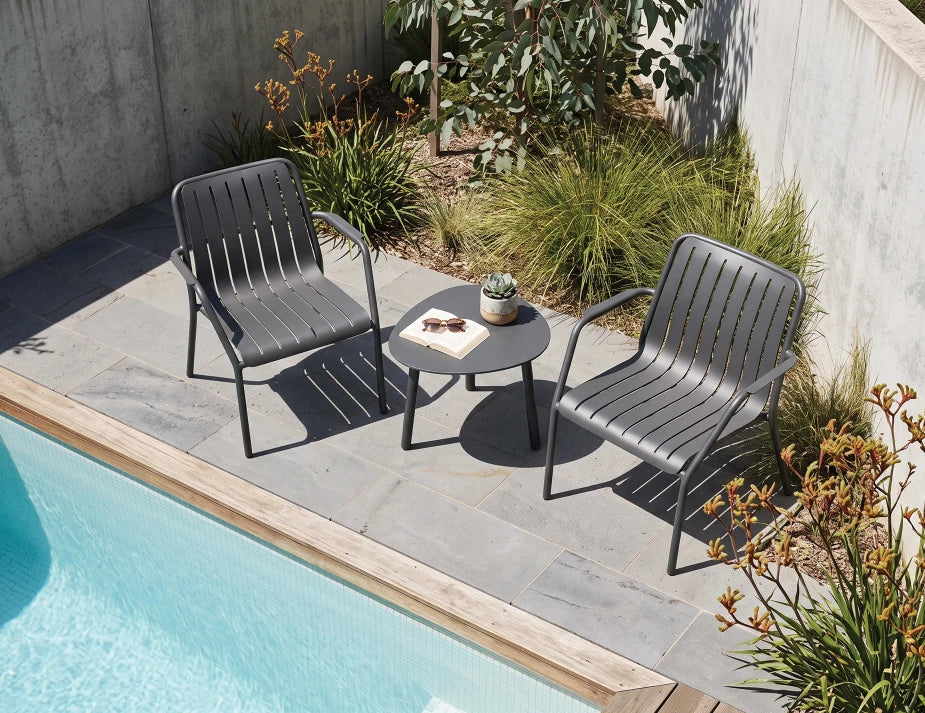 Roku Lounge Chair - Outdoor - Charcoal