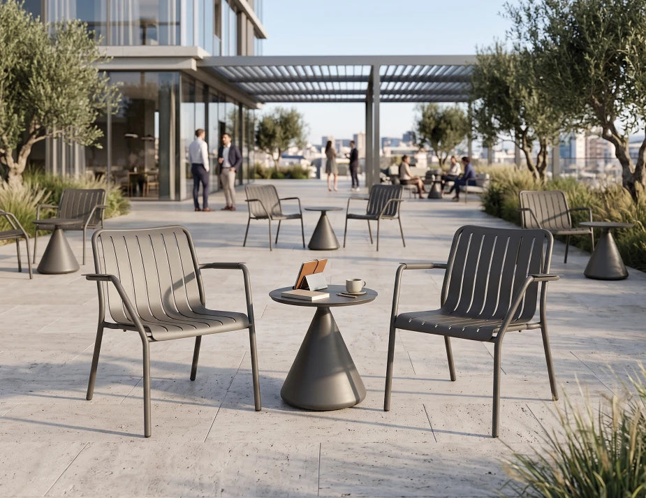 Roku Lounge Chair - Outdoor - Charcoal