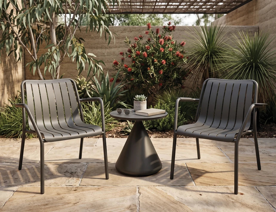Roku Lounge Chair - Outdoor - Charcoal