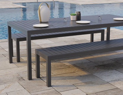 Halki Bench Seat - Outdoor - 190cm - Charcoal