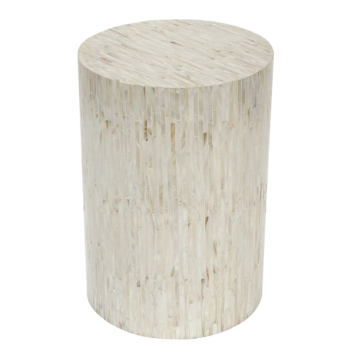 Coralie Mother of Pearl Round Stool 47.5cm