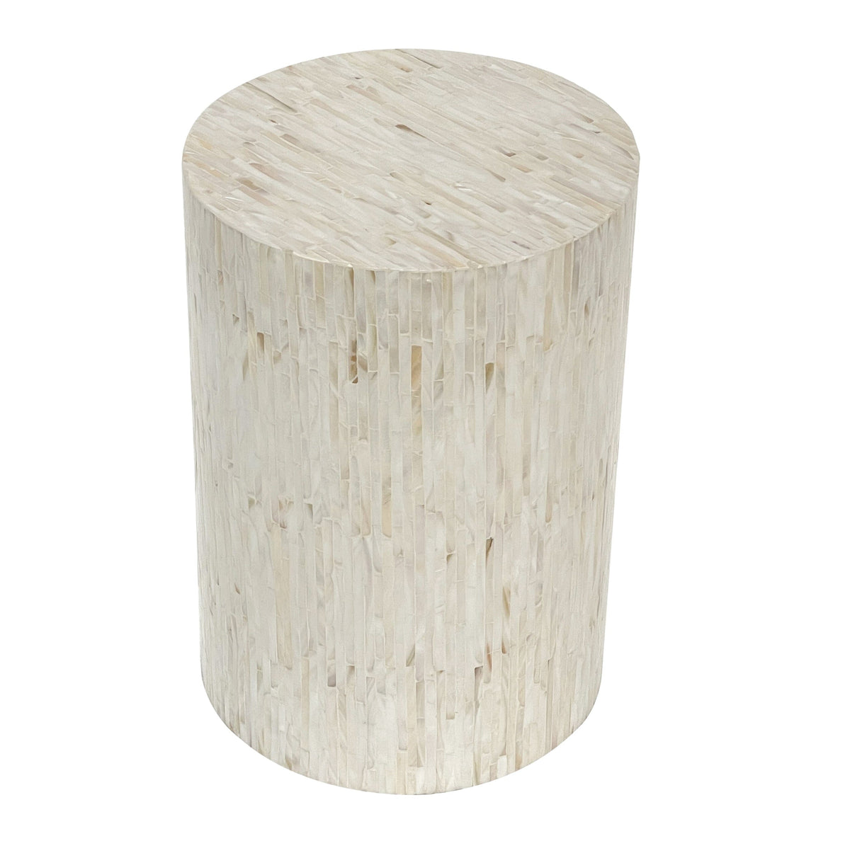 Coralie Mother of Pearl Round Stool 47.5cm