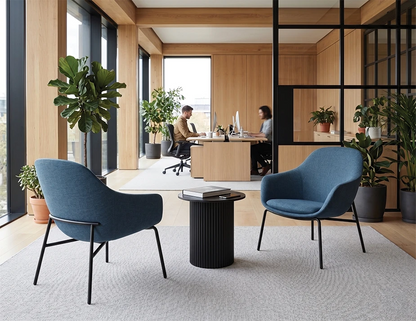 Core Lounge Chair - 4 Post Base - Blue