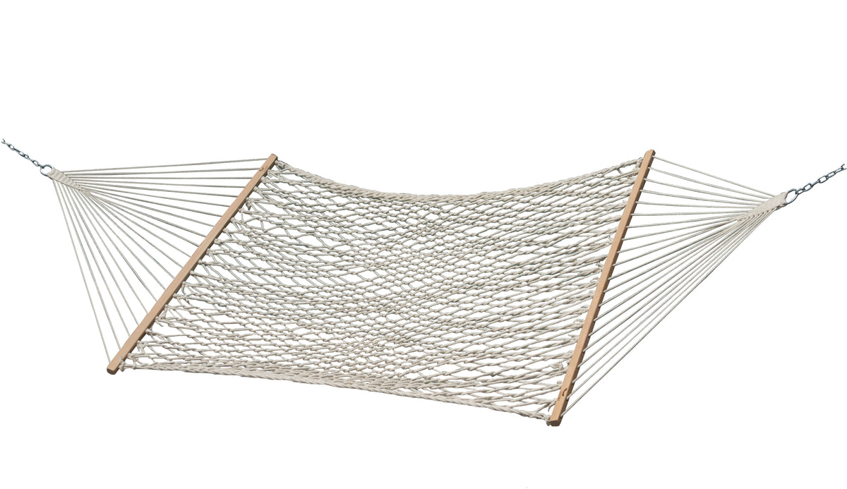 Vivere Cotton Rope Spreader Bar Hammock - Natural