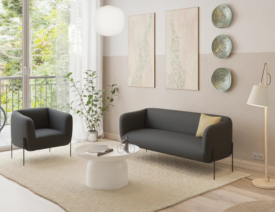 Belle Lounge Chair - Storm Grey