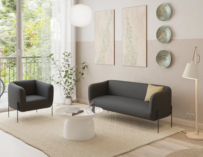 Belle Lounge Chair - Storm Grey