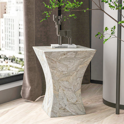 Delphine Round Mother of Pearl Side Table 40cm