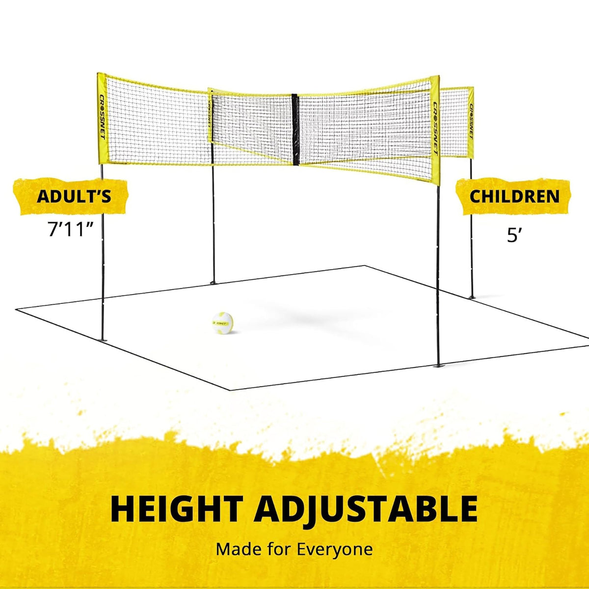 Vivere Crossnet 4-Square Volleyball Game
