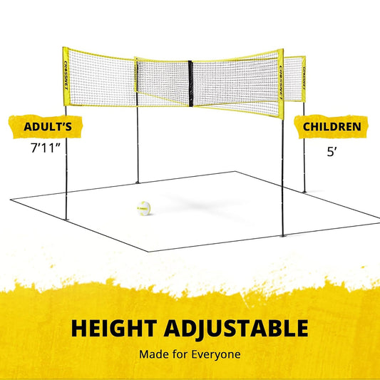 Vivere Crossnet 4-Square Volleyball Game