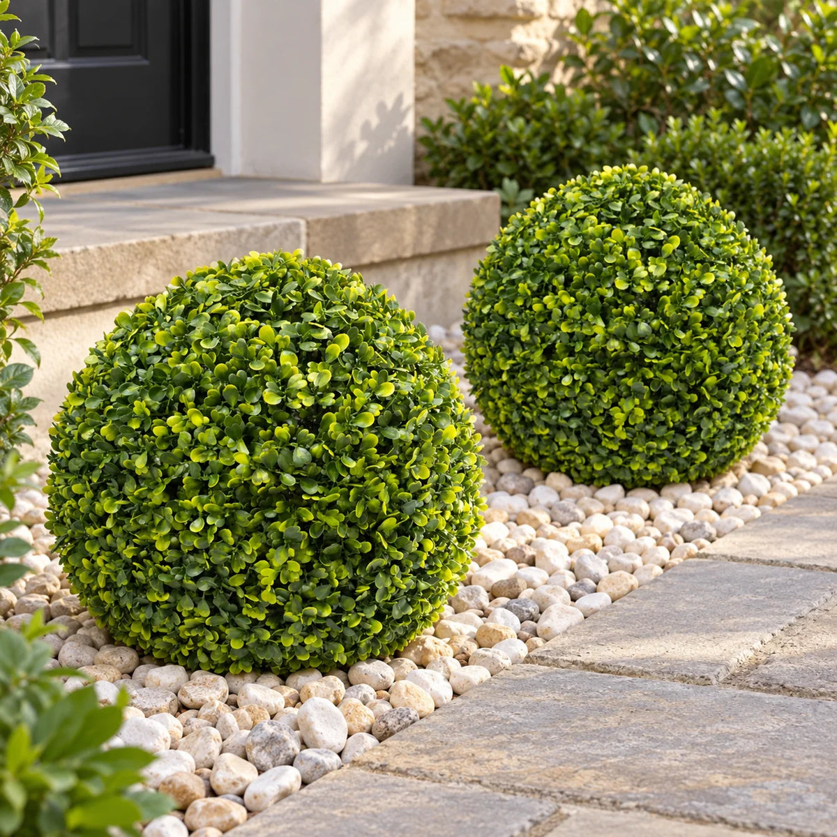 Medium Mixed Boxwood Topiary Ball UV Resistant 28cm