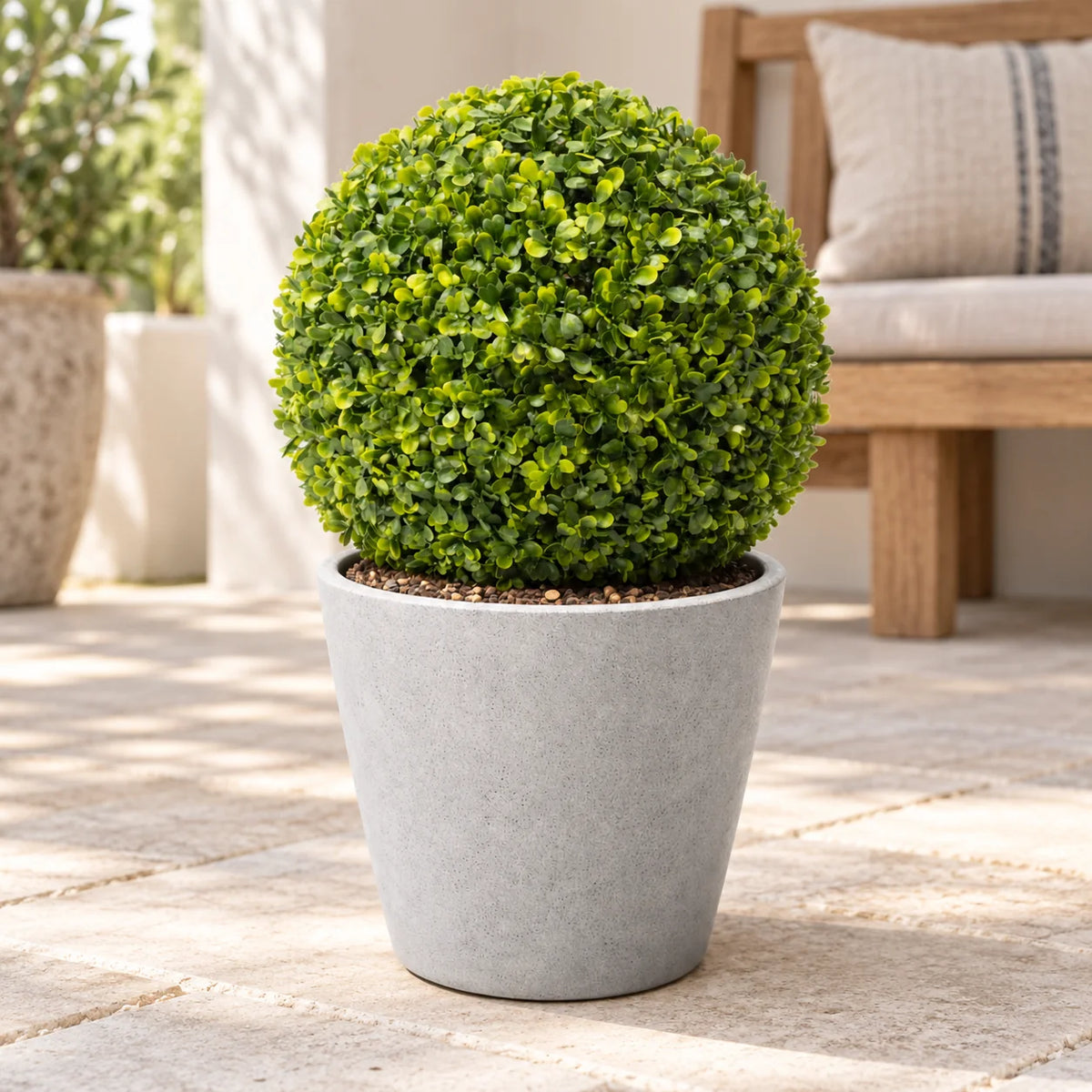 Medium Mixed Boxwood Topiary Ball UV Resistant 28cm