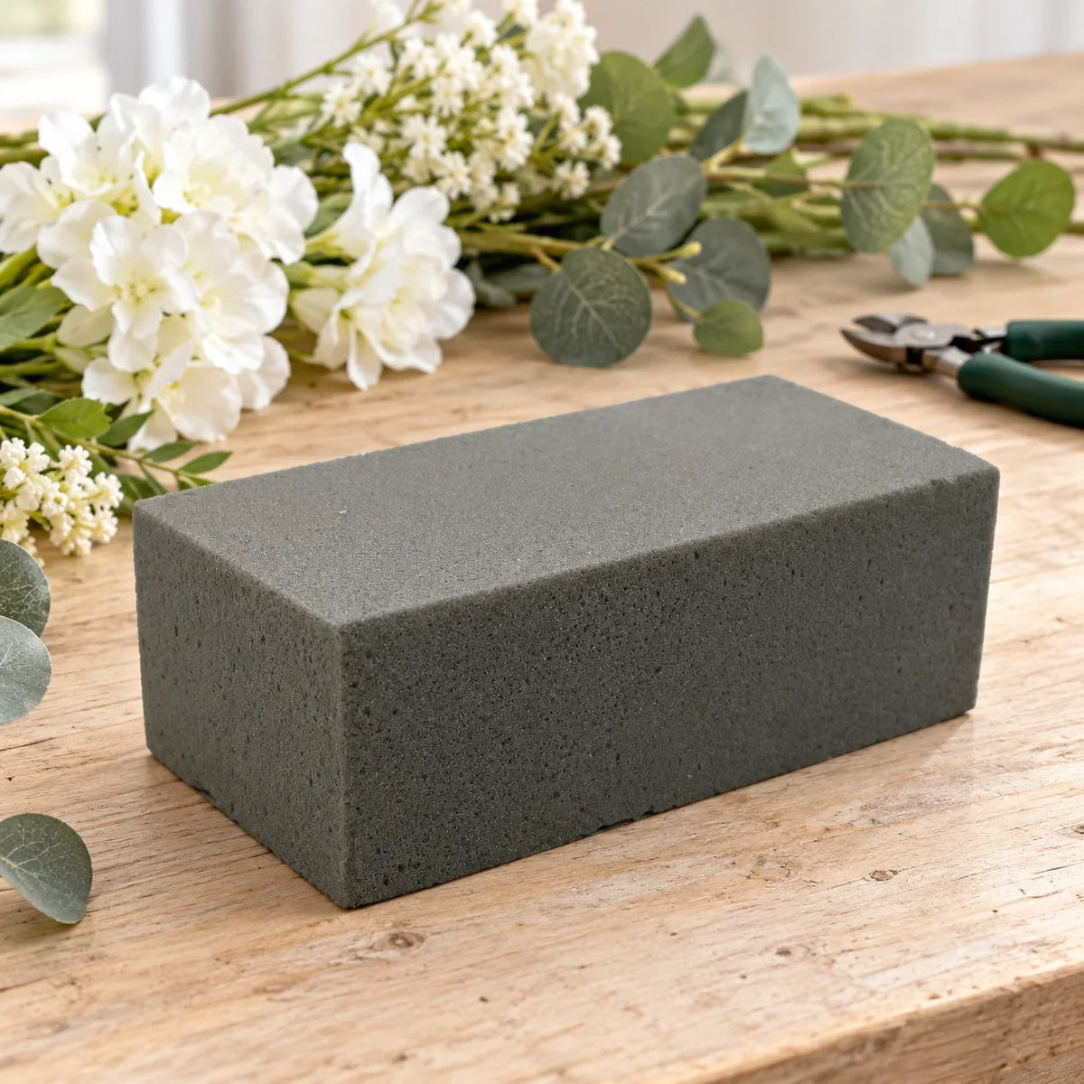 20 Pieces of Dry Floral Foam Bricks 23cm x 11cm x 8cm (Artificial Plant Foam Blocks - formaldehyde FREE)
