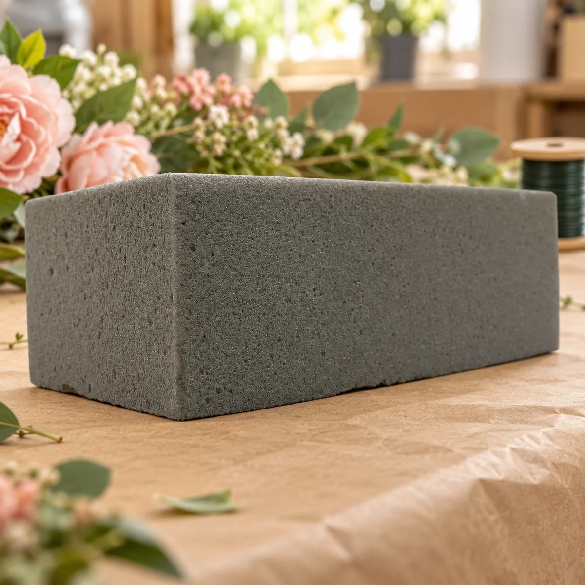 20 Pieces of Dry Floral Foam Bricks 23cm x 11cm x 8cm (Artificial Plant Foam Blocks - formaldehyde FREE)