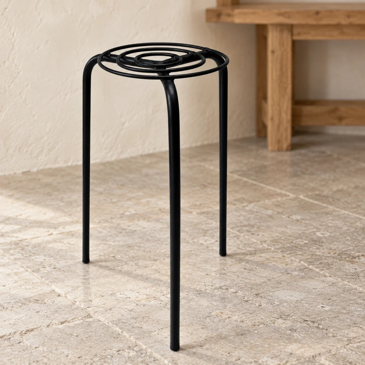 Durable Circular Metal Plant Pot Riser Insert for Decorative Planters 50cm