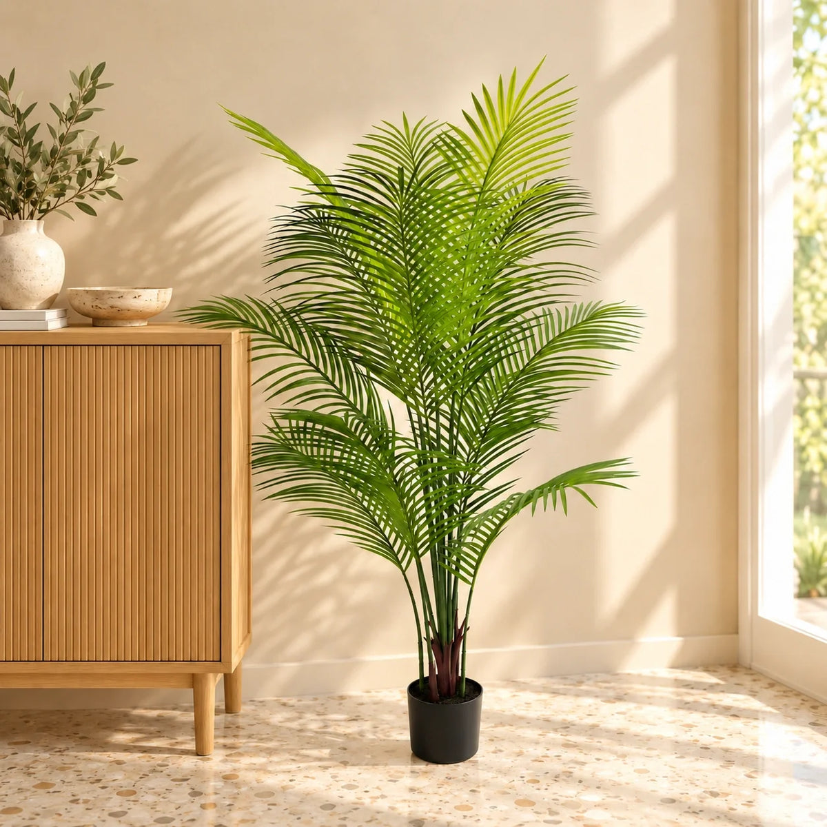 Premium Dense Artificial Areca Palm Tree 120cm