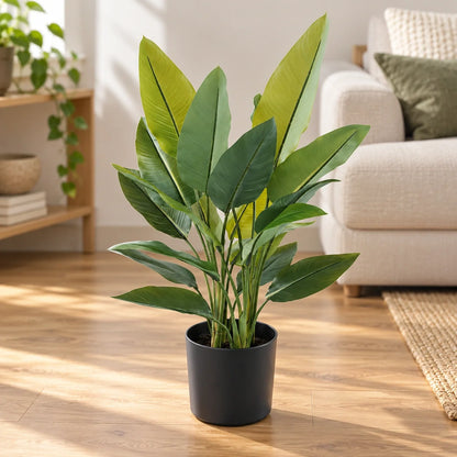Artificial Premium Small Potted Strelitzia / Bird of Paradise 70cm