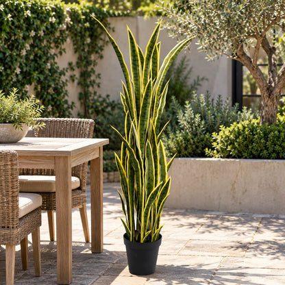 Premium Artificial Snake Plant (Sansevieria) 150cm UV Resistant