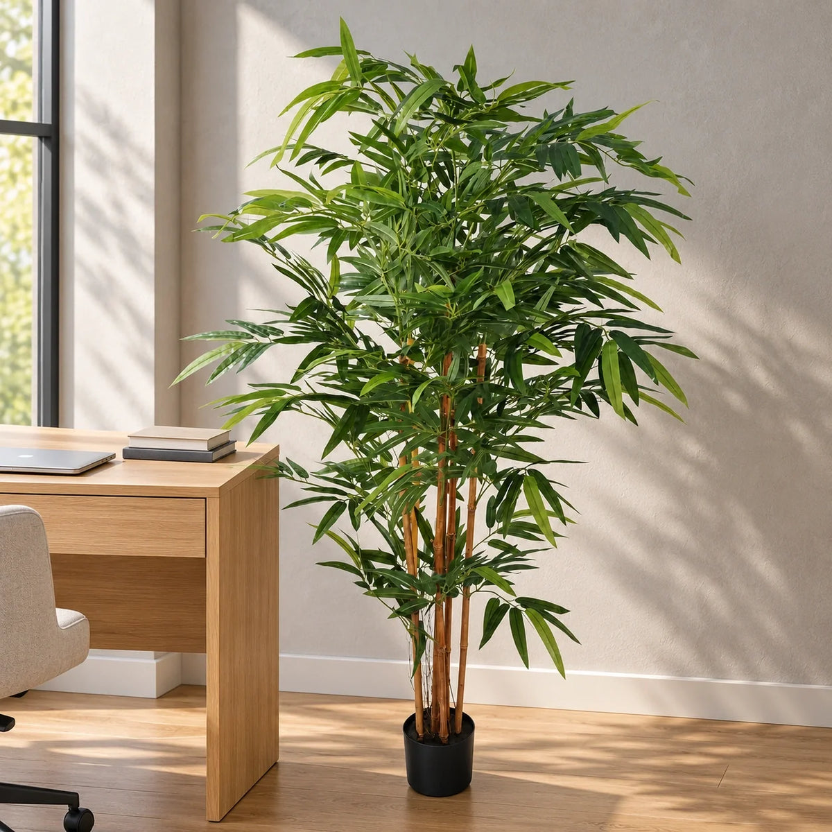 Premium Two-tone Green Artificial Bamboo Plant 150cm