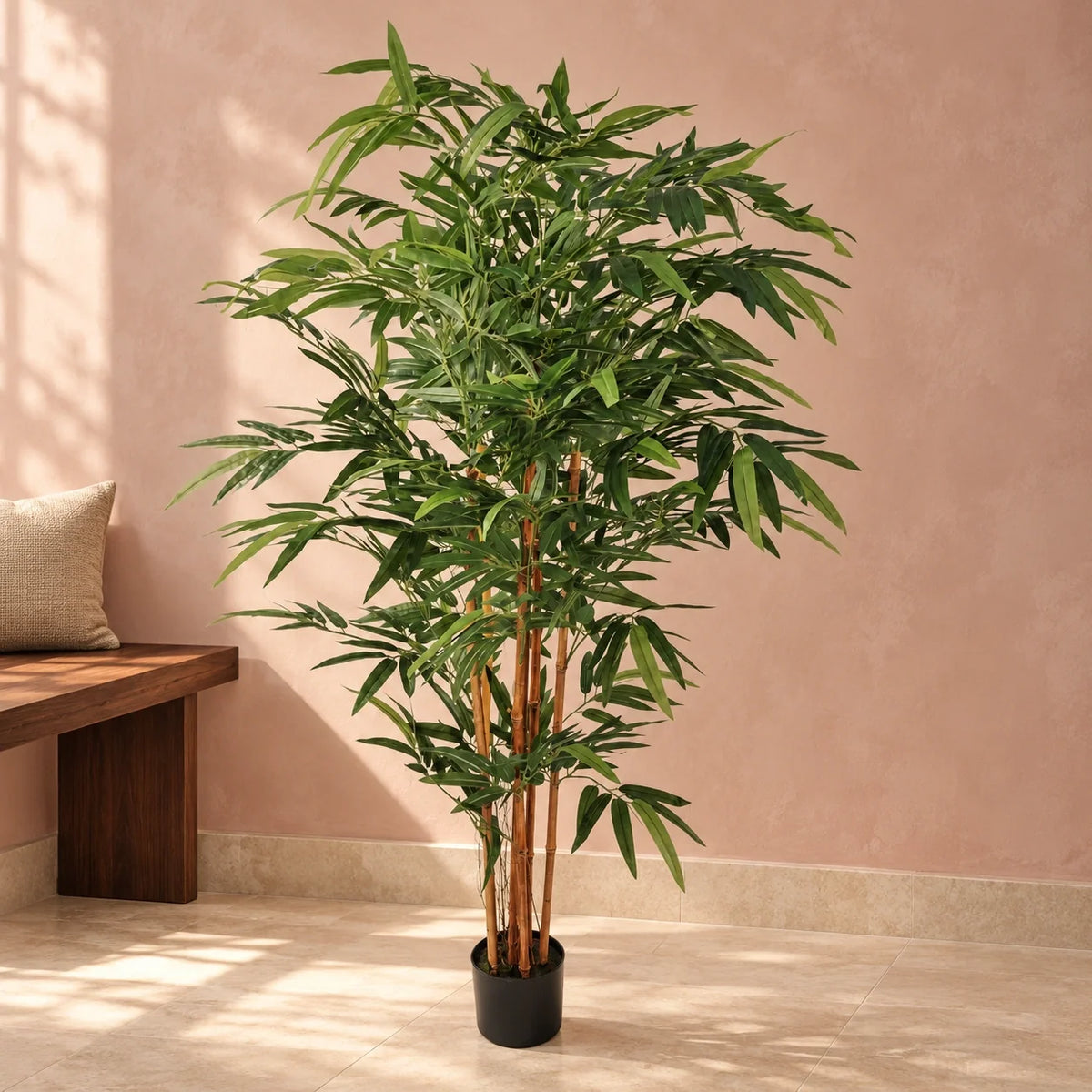 Premium Two-tone Green Artificial Bamboo Plant 150cm