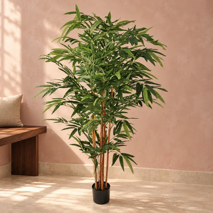 Premium Two-tone Green Artificial Bamboo Plant 150cm