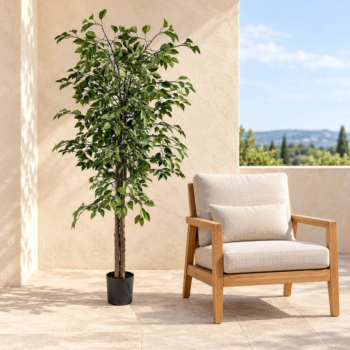 Very Beautiful Artificial Ficus Tree with UV Resistance 180cm