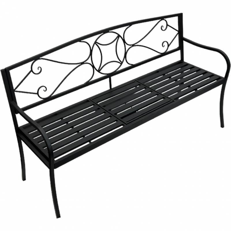 Otis Metal Garden Bench 87cm - Image 3
