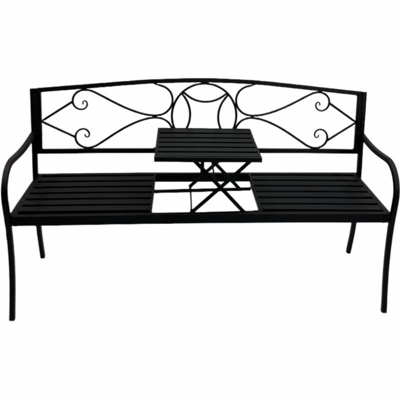 Otis Metal Garden Bench 87cm - Image 4