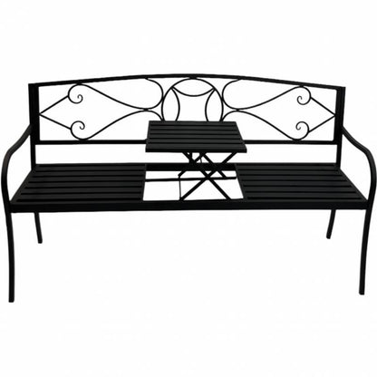 Otis Metal Garden Bench 87cm - Image 4