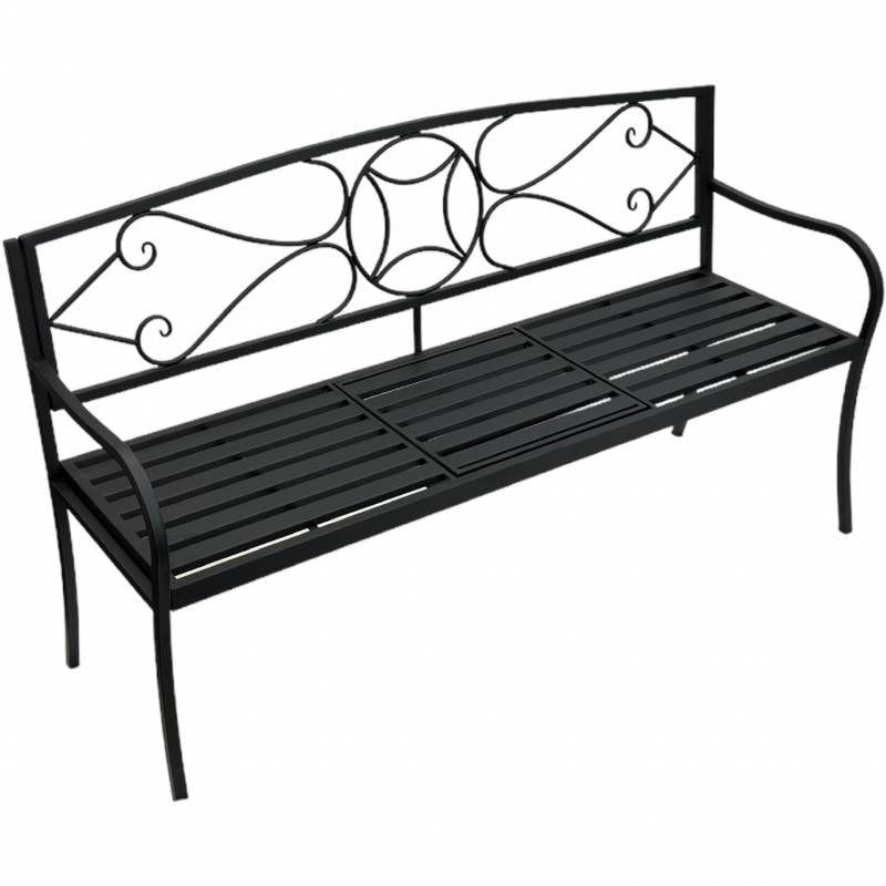 Otis Metal Garden Bench 87cm - Image 5