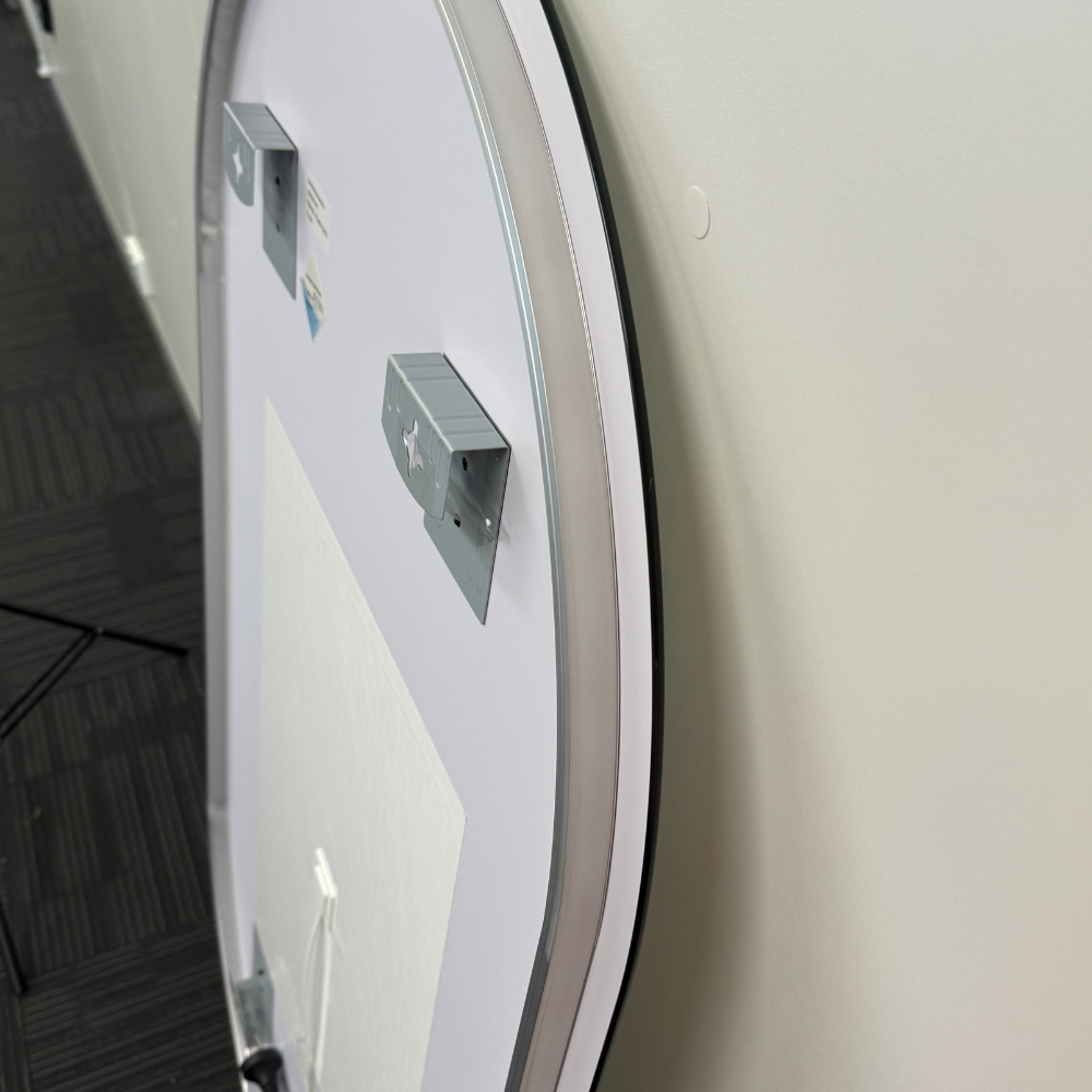 Oval LED Mirror 90cm x 45cm Frameless Backlit Defogger Dimmable