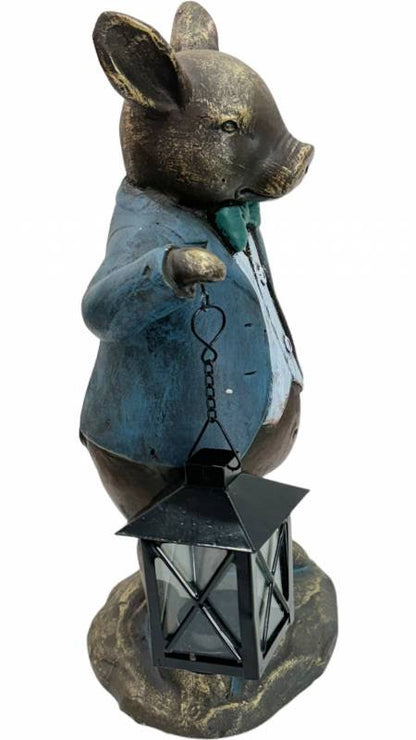 Pig Lantern Statue 35cm - Image 4