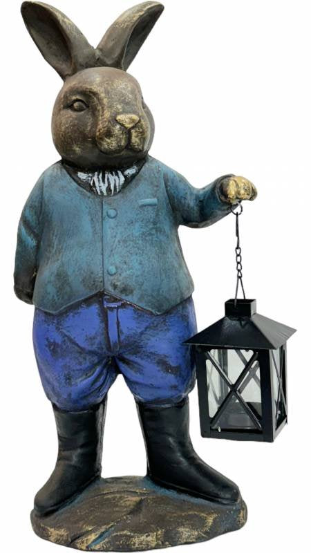 Rabbit Lantern Statue 41cm