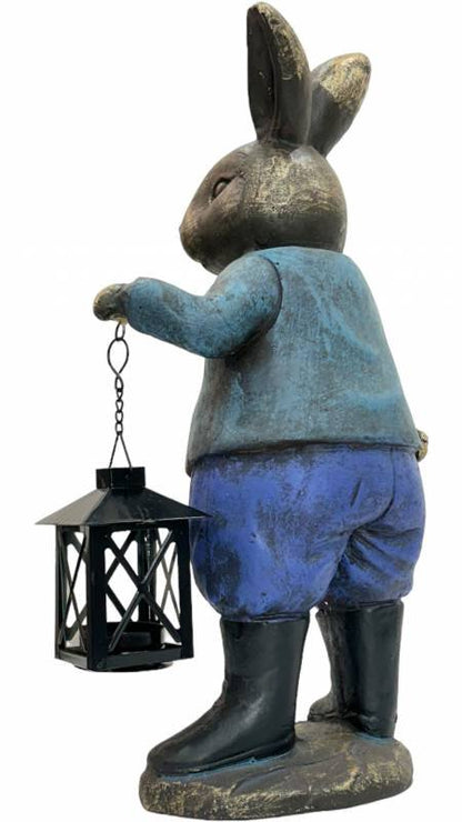 Rabbit Lantern Statue 41cm - Image 2