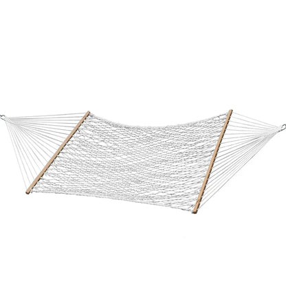 Vivere Polyester Rope Spreader Bar Hammock - White