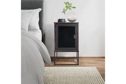 Ingrid Bedside Table Nasya Stone 40cm - Image 3