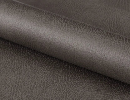 Enzo Ottoman - Ash Grey Leather Mix