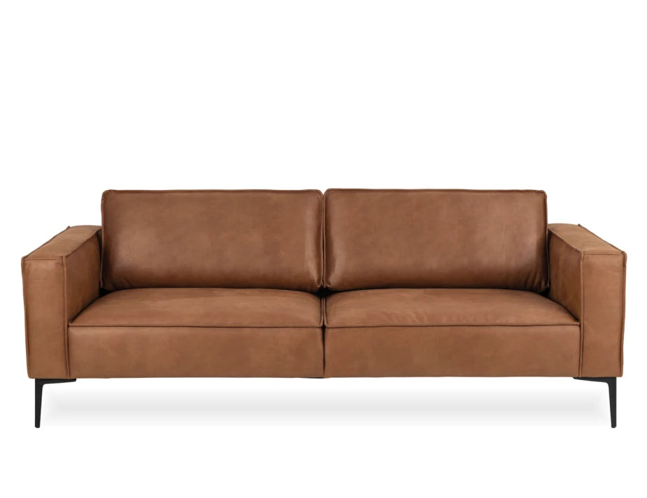 Enzo 3 Seat Sofa - Colorado Tan Leather Mix
