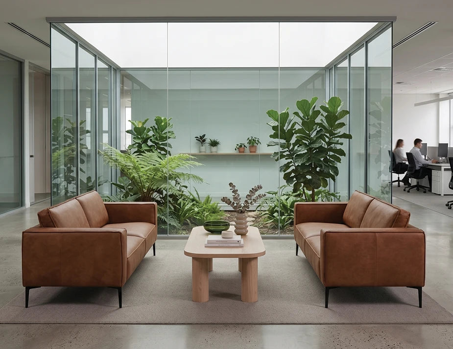 Enzo 3 Seat Sofa - Colorado Tan Leather Mix
