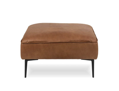 Enzo Ottoman - Colorado Tan Leather Mix