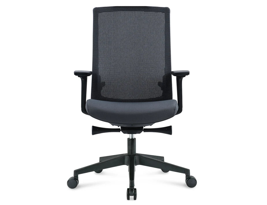 Nebula Office Chair - Black Frame - Black Upholstery