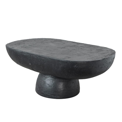 Ezra Black Cement Coffee Table 92cm