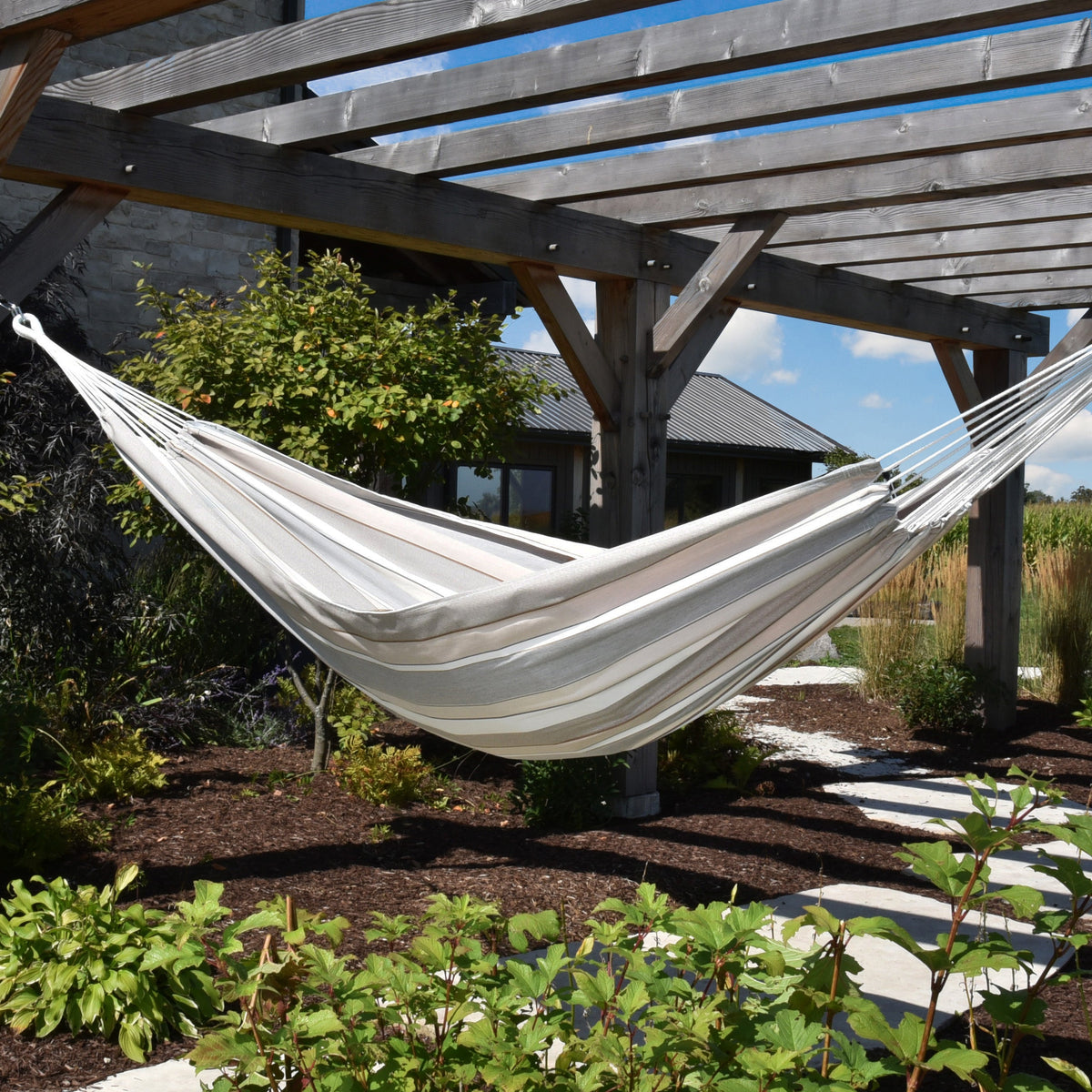 Vivere Brazilian Sunbrella Hammock Double - Dove