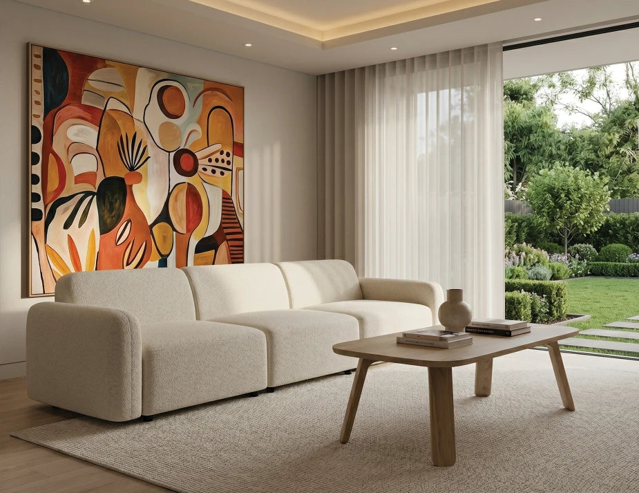 Atticus Modular Sofa - 3 Seater - Ivory Cream