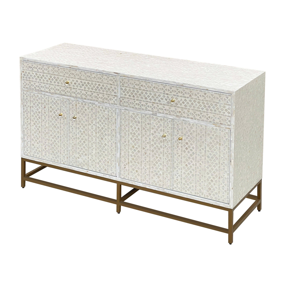Felicity Cream Mother of Pearl Sideboard 139cm